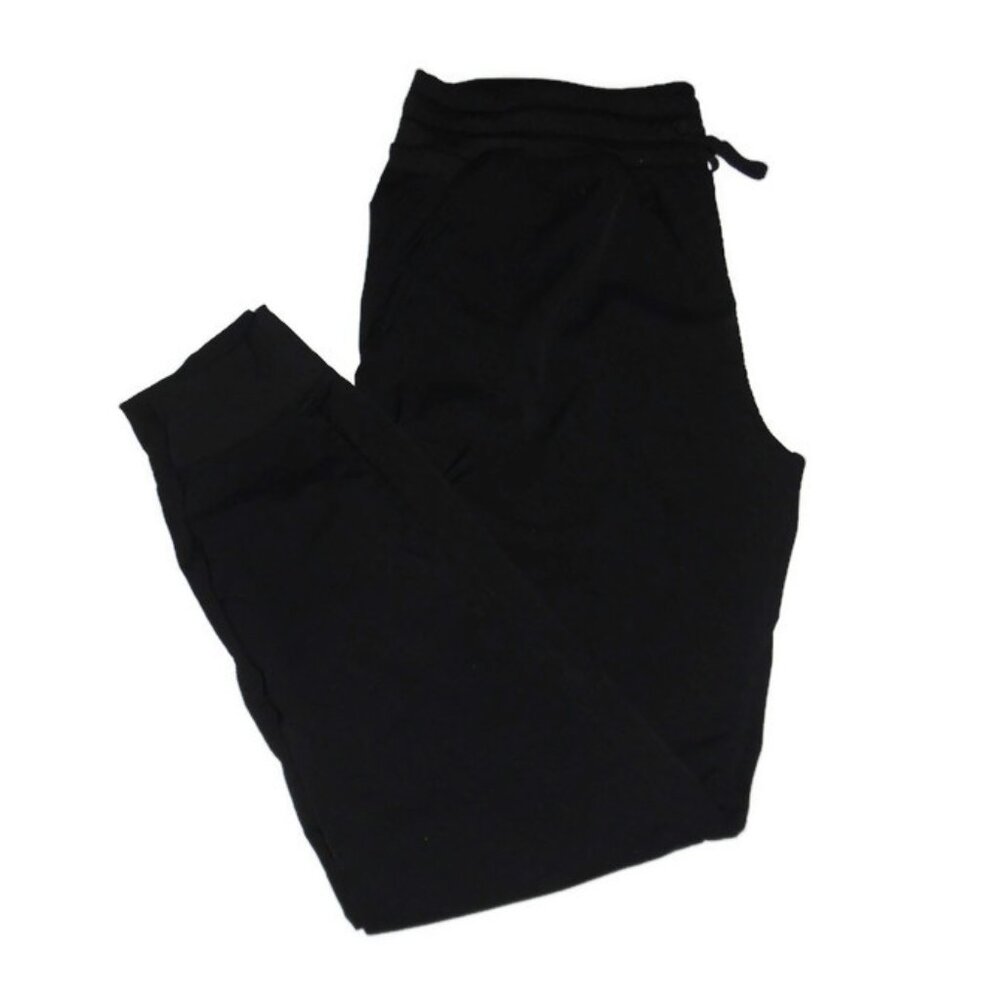 Zyia Black Pinstripe Joggers Pants Drawstring Work Out Sz XXL